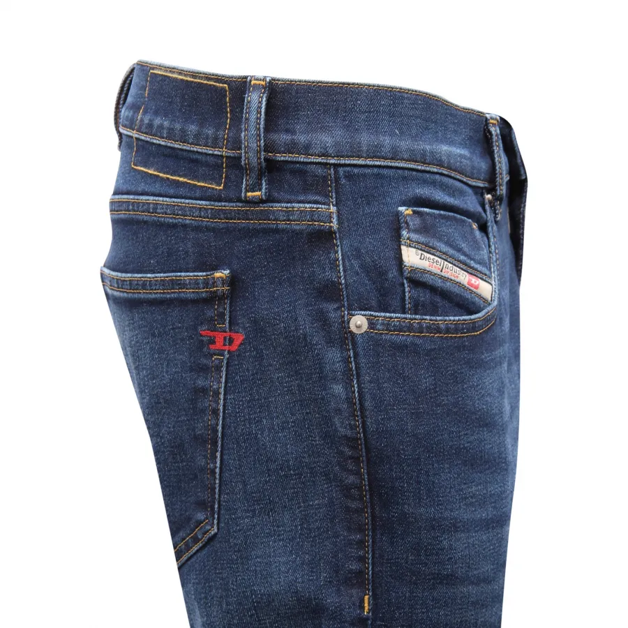 9321AQ jeans uomo DIESEL 2019 D-STRUKT man denim trousers blue