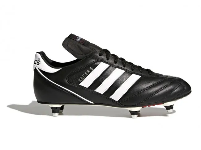 ADIDAS SCARPE CALCIO 6 TACCHETTI UOMO  033200  KAISER 5 CUP BLACK/FOOTWEAR WHITE/RED