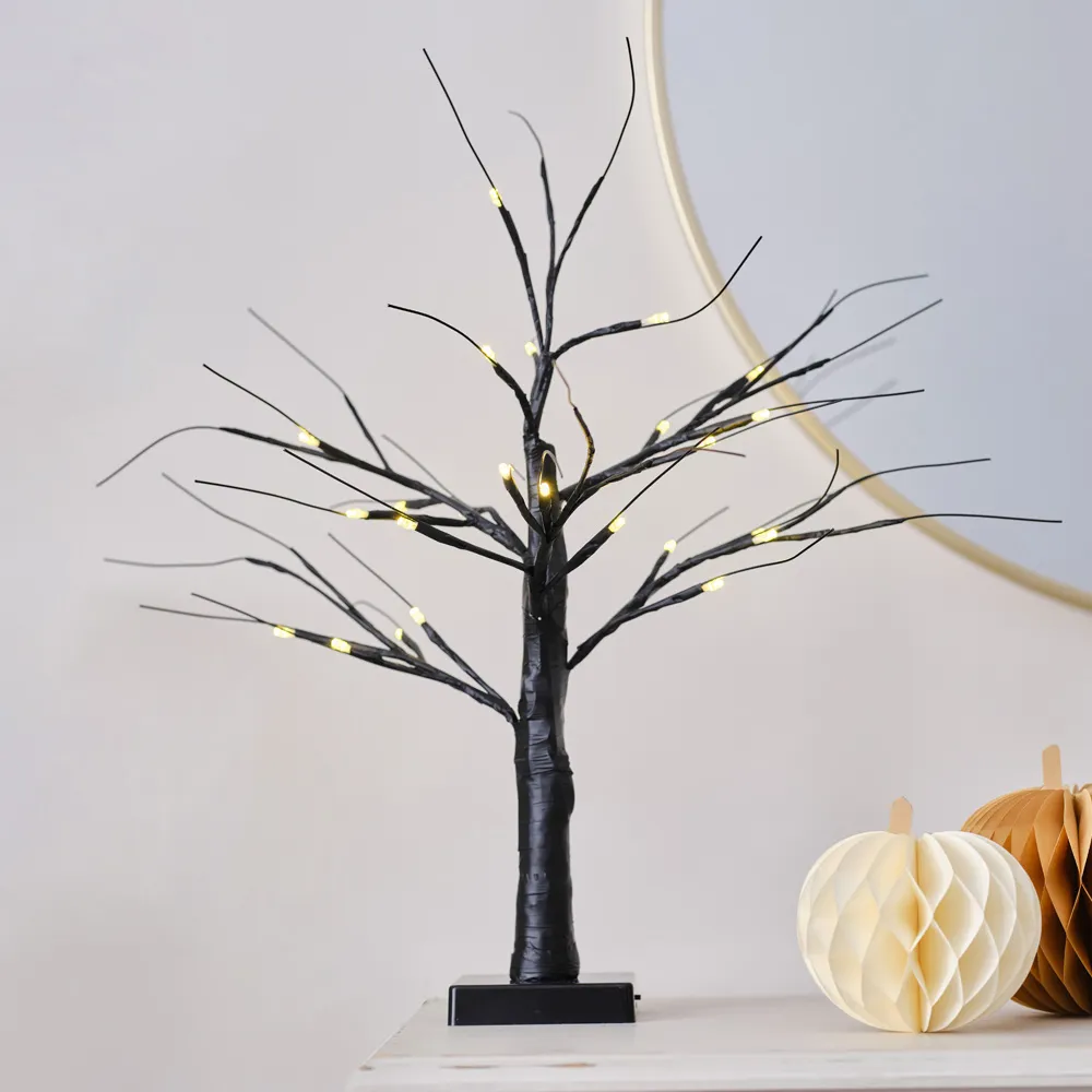 Albero luminoso in nero 40cm