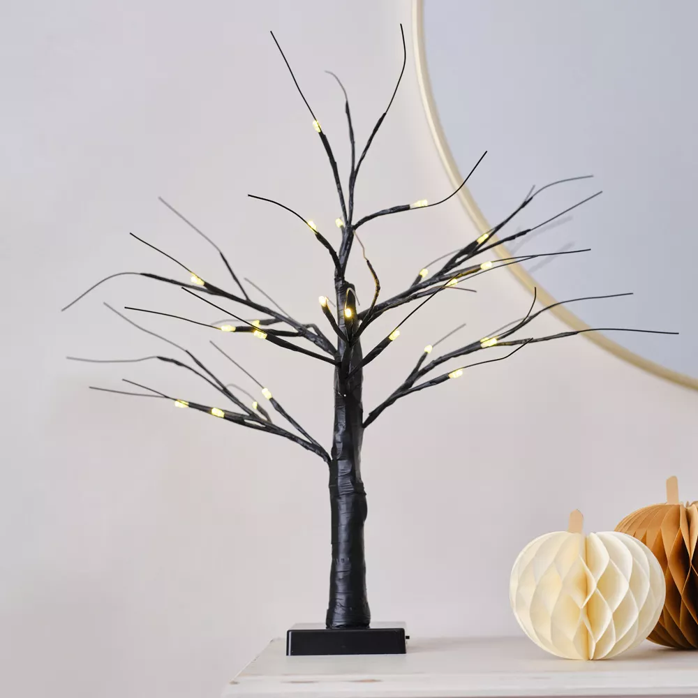 Albero luminoso in nero 40cm