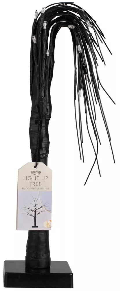 Albero luminoso in nero 40cm