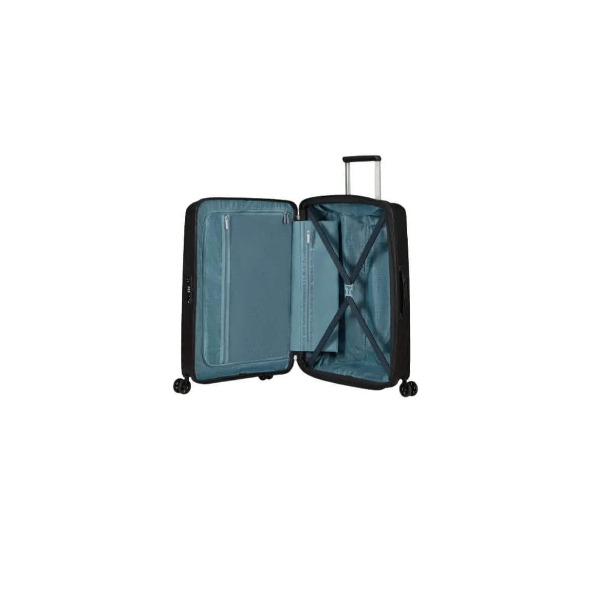 AMERICAN TOURISTER TROLLEY MEDIO MD8-002-09 AEROSTEP NERO  