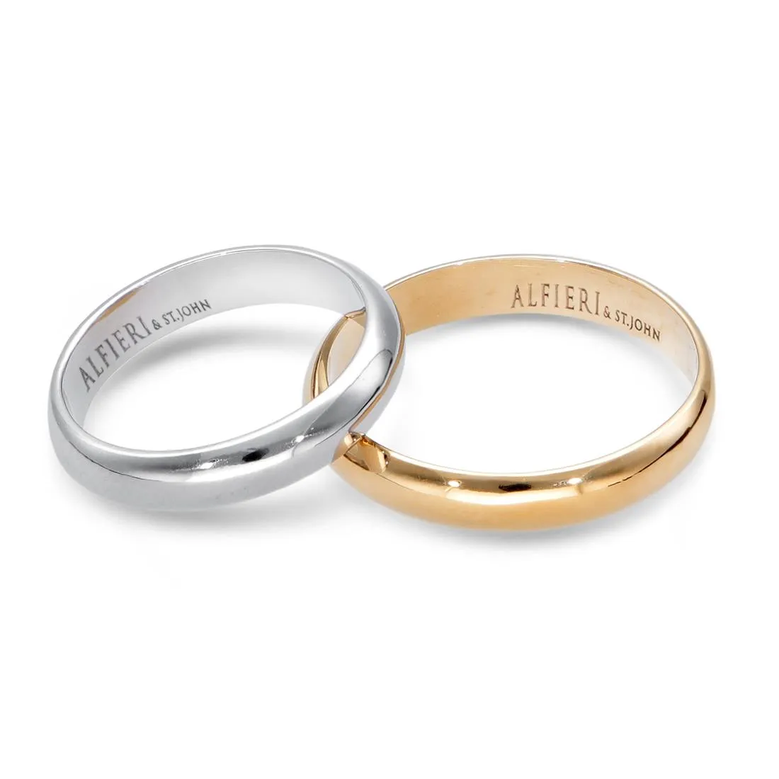 Anello fedina in oro giallo