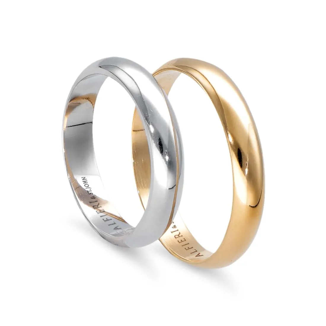 Anello fedina in oro giallo
