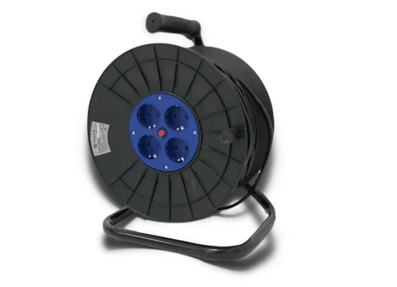 Avvolgicavo elettrico supporto prolunga portatile 4 prese arrotolatore cavo 25 mt 003st 