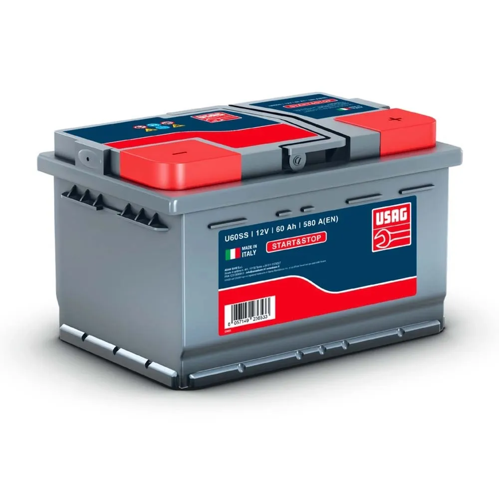 Batteria auto Start & Stop Usag U60SS 12 V 60 Ah 580 A L2