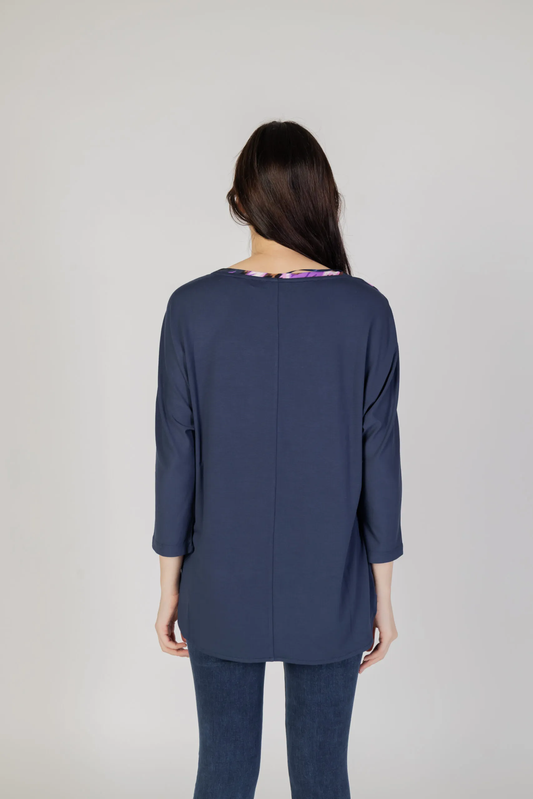 Bluse manica lunga Street One ltd qr batwing printed mat-mix Viola