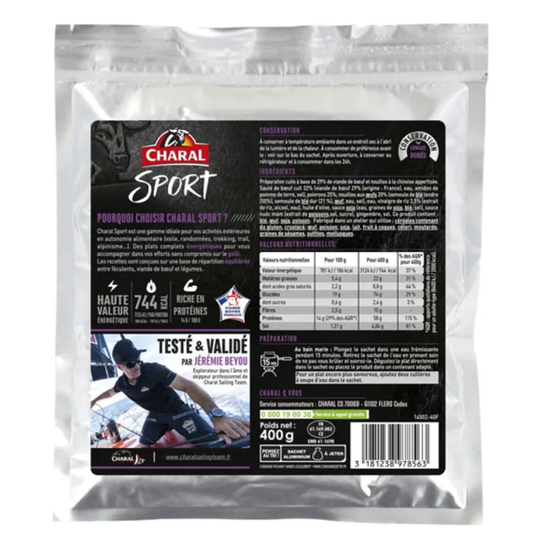 Boeuf teriyaki aux nouilles à la chinoise 350g
