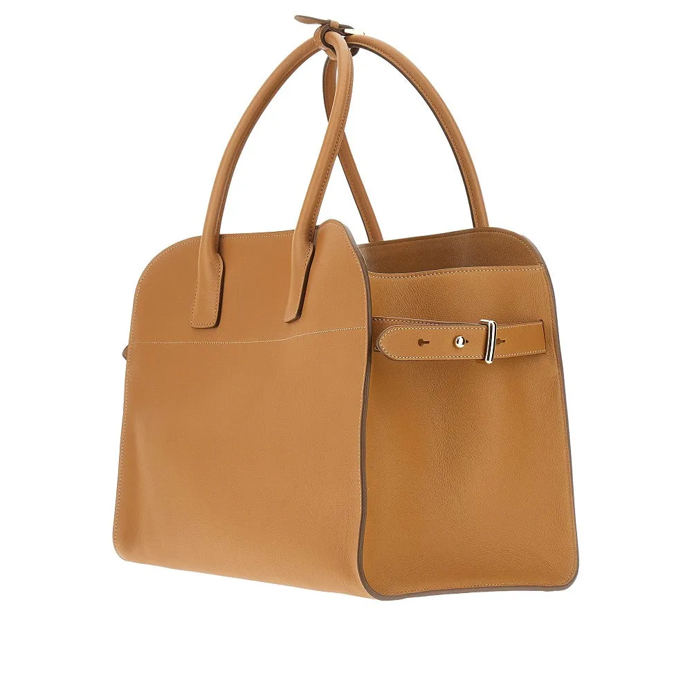 Borsa shopping grande in pelle