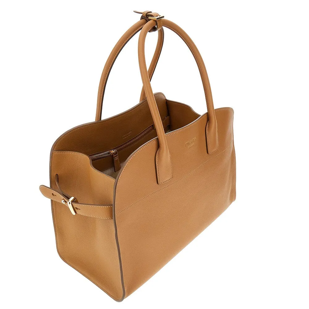 Borsa shopping grande in pelle