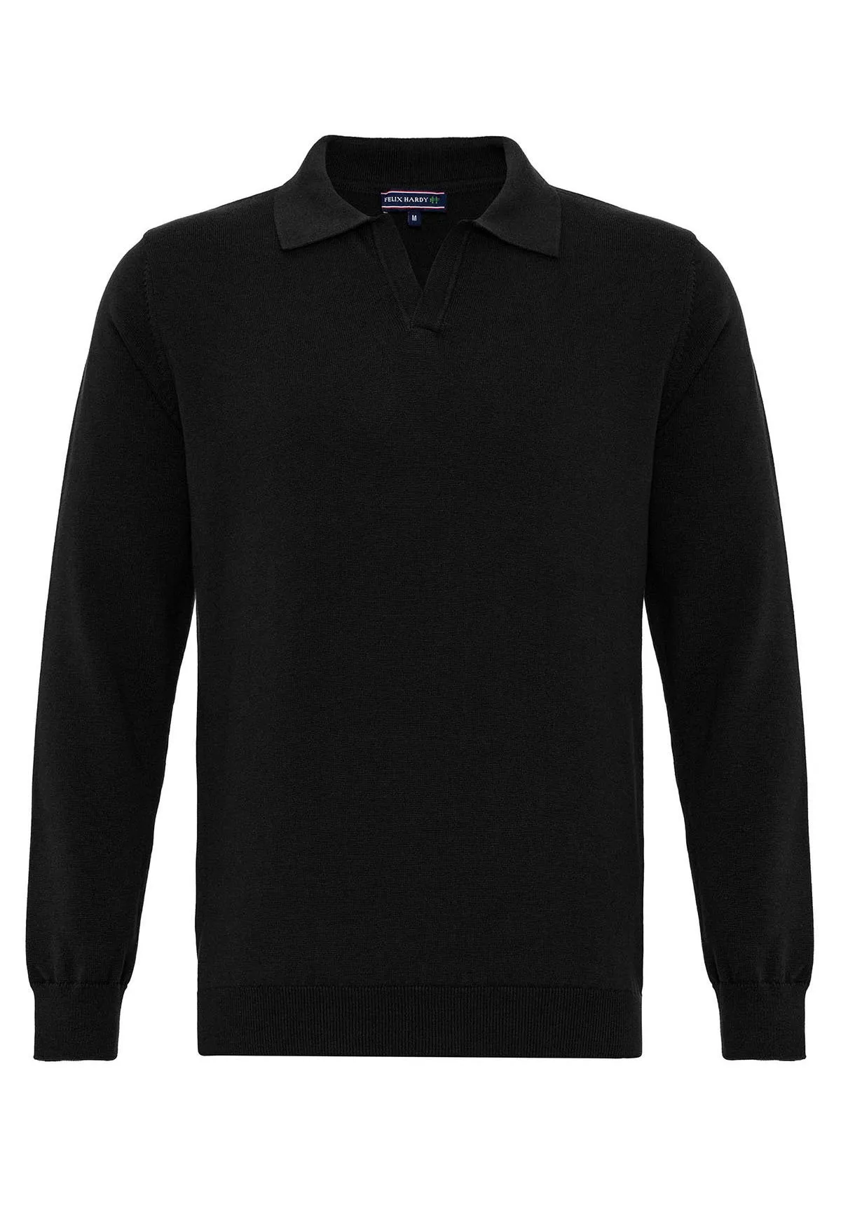 BUTTONLESS OPEN COLLAR - Maglietta a manica lunga