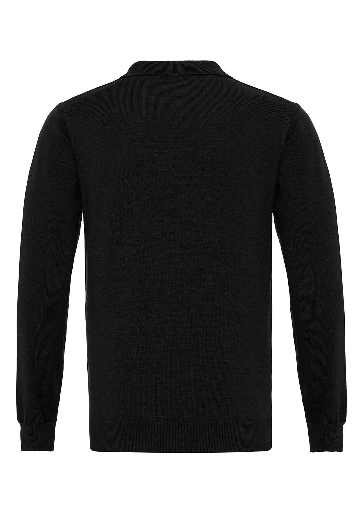 BUTTONLESS OPEN COLLAR - Maglietta a manica lunga