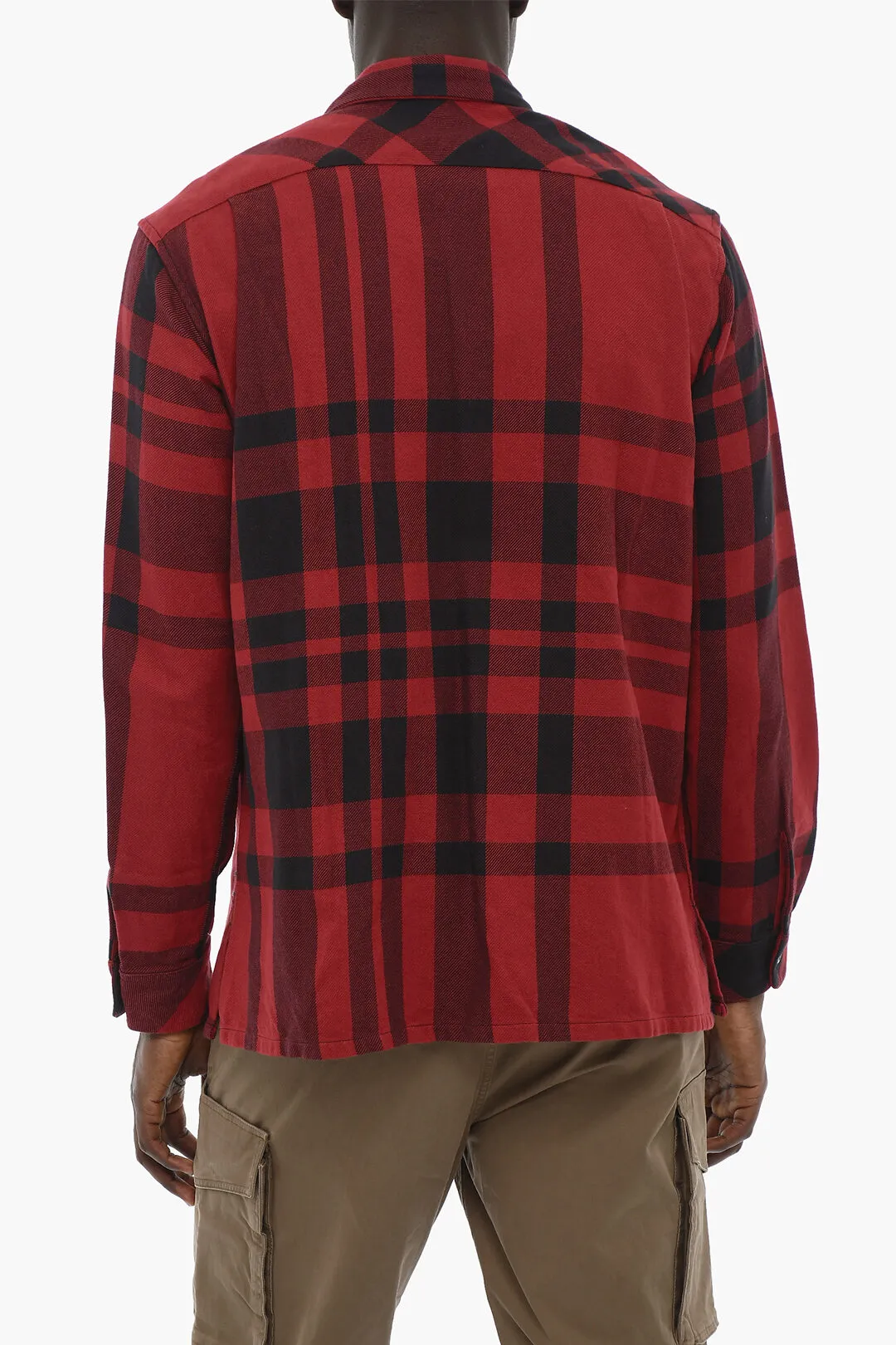 Camicia Motivo Tartan con Doppio Taschino