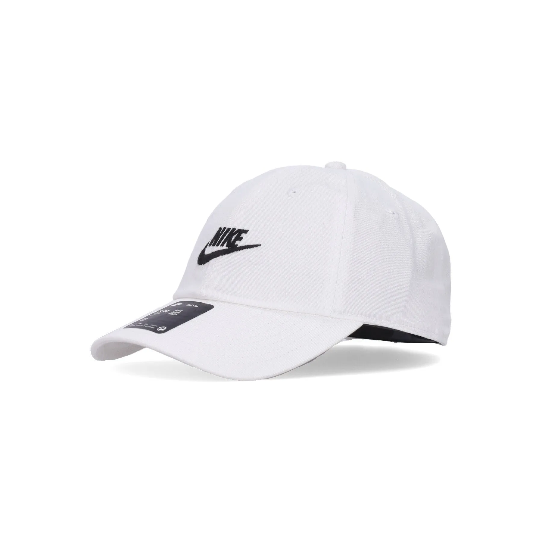 Cappellino Visiera Curva Uomo Club Futura Washed Cap White/black