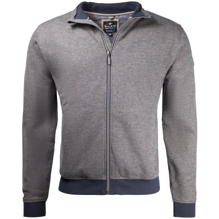 Cardigan Baileys con zip a pois sottili Marrone chiaro