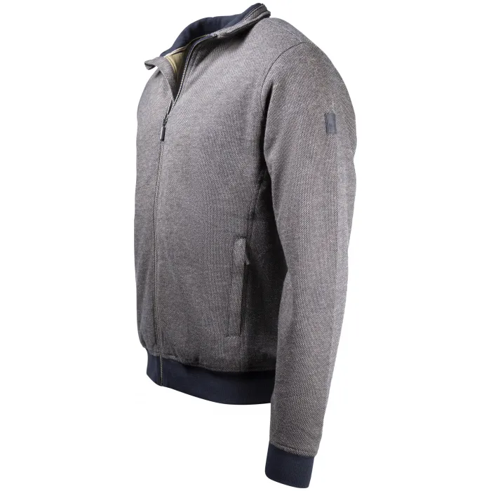 Cardigan Baileys con zip a pois sottili Marrone chiaro