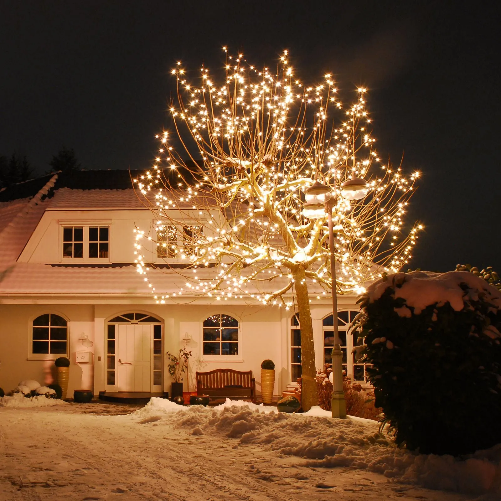 Catena luminosa da esterni Elias con 200 LED