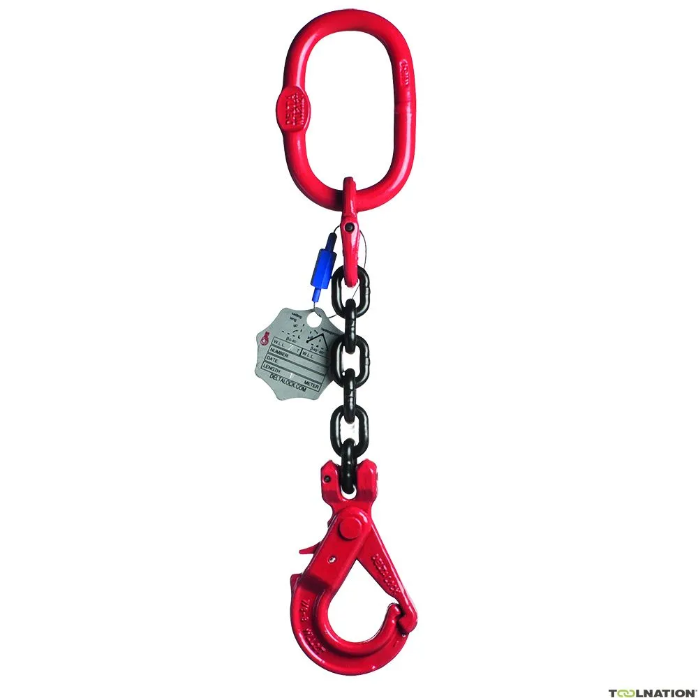 Delta YE.8.1SV.13.040 Imbracatura a catena, 4 metri, gancio di sicurezza, 5,3 tonnellate
