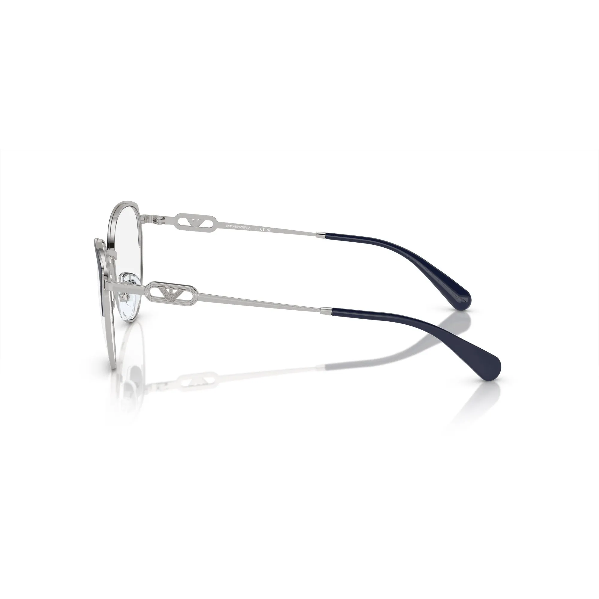   Emporio Armani EA 1150 - 3368 Argento Lucido/blu | Occhiale Da Vista Donna 