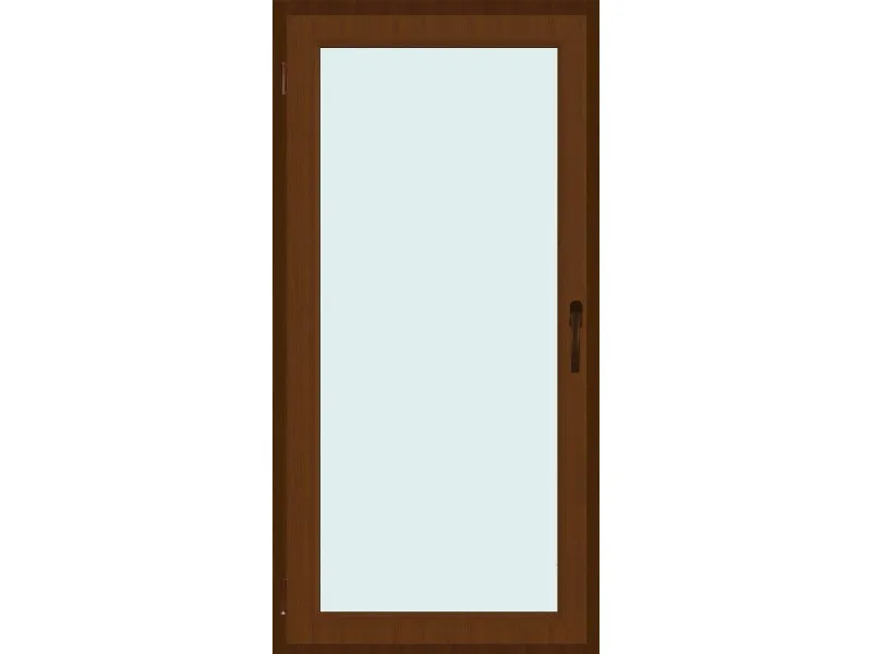 Finestra 1 anta 45 cm x 80 cm destra noce