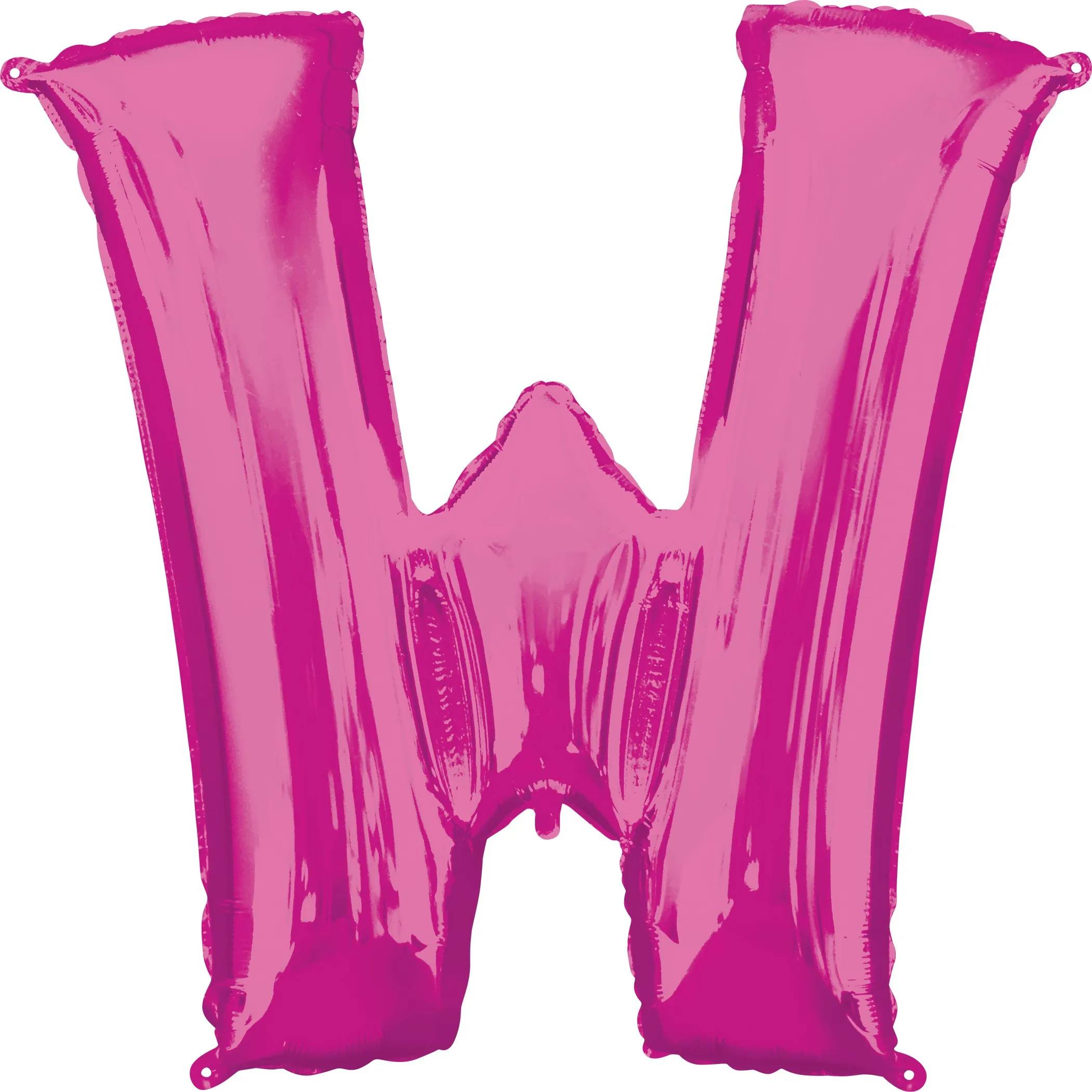 Foil balloon letter W rosa XL 86cm