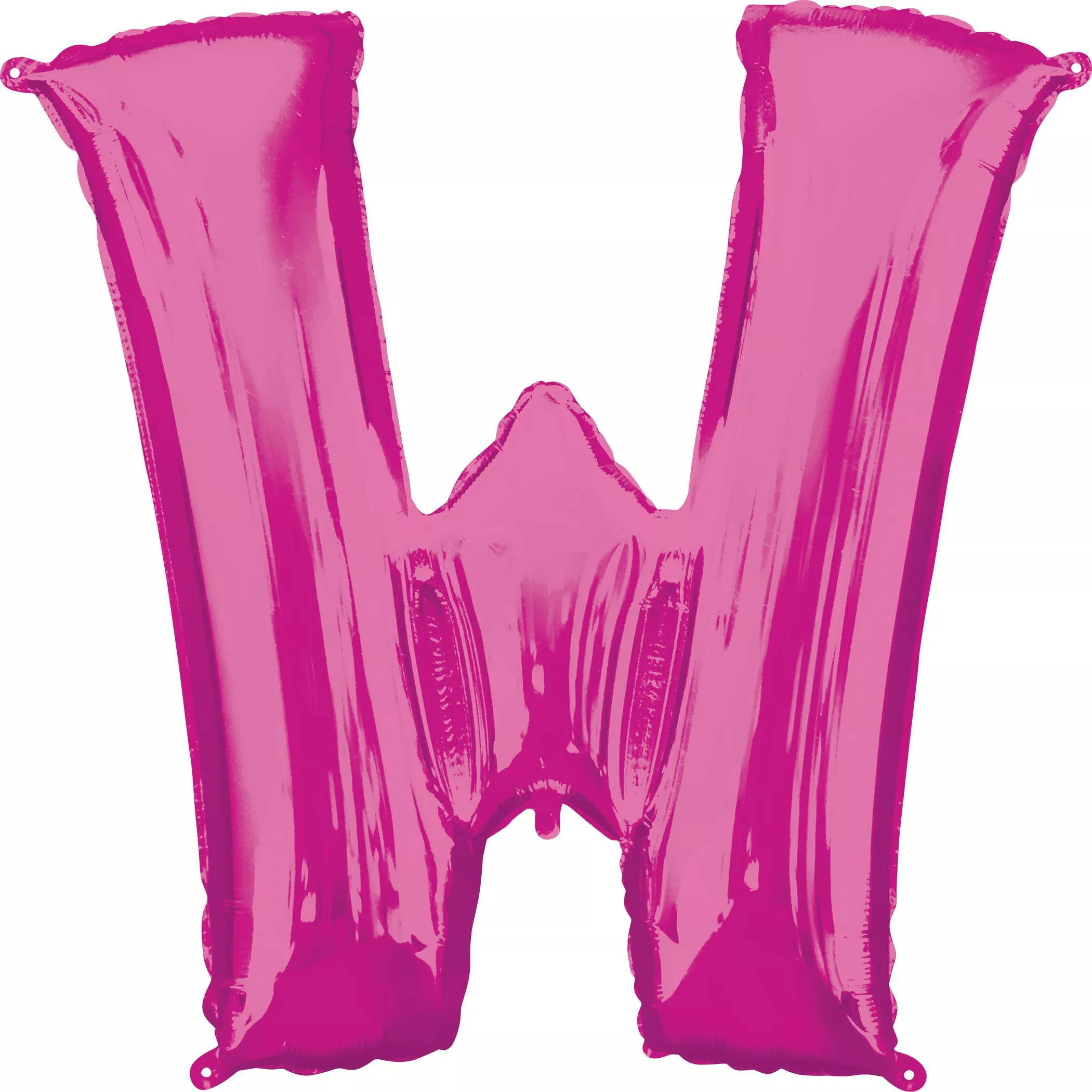 Foil balloon letter W rosa XL 86cm