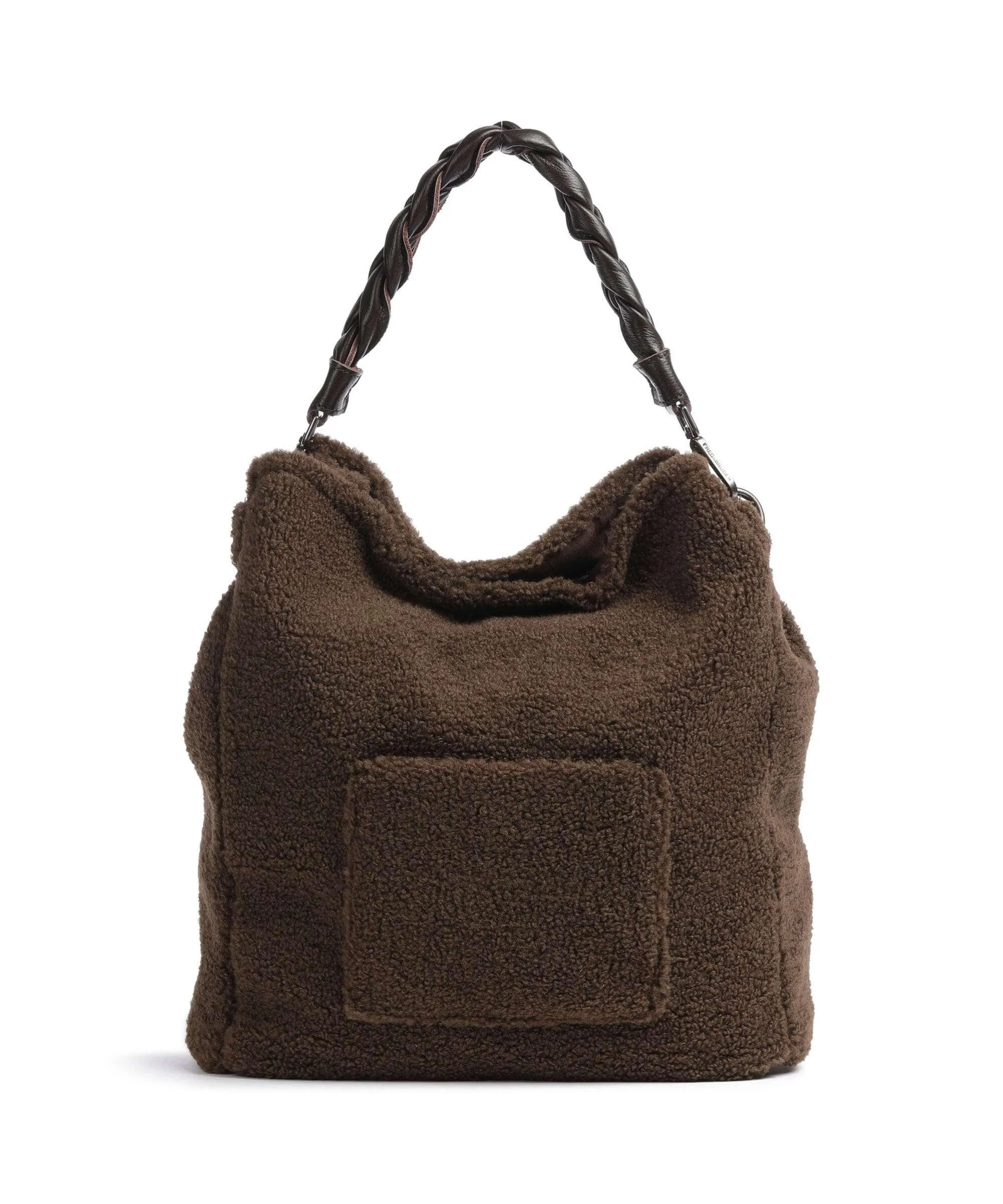  FredsBruder Cuddle Borsa hobo poliestere, pelle granulata marrone  