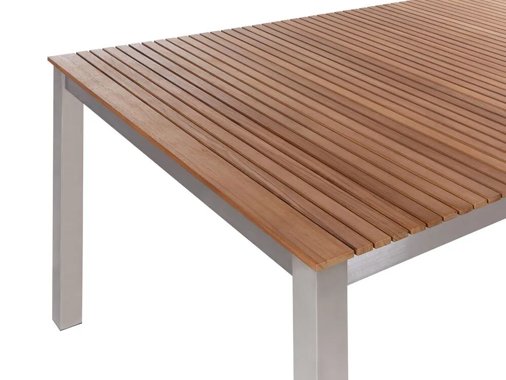 Garden Dining Set 6 Seater VIAREGGIO FSC® Certified Teak Wood Brown