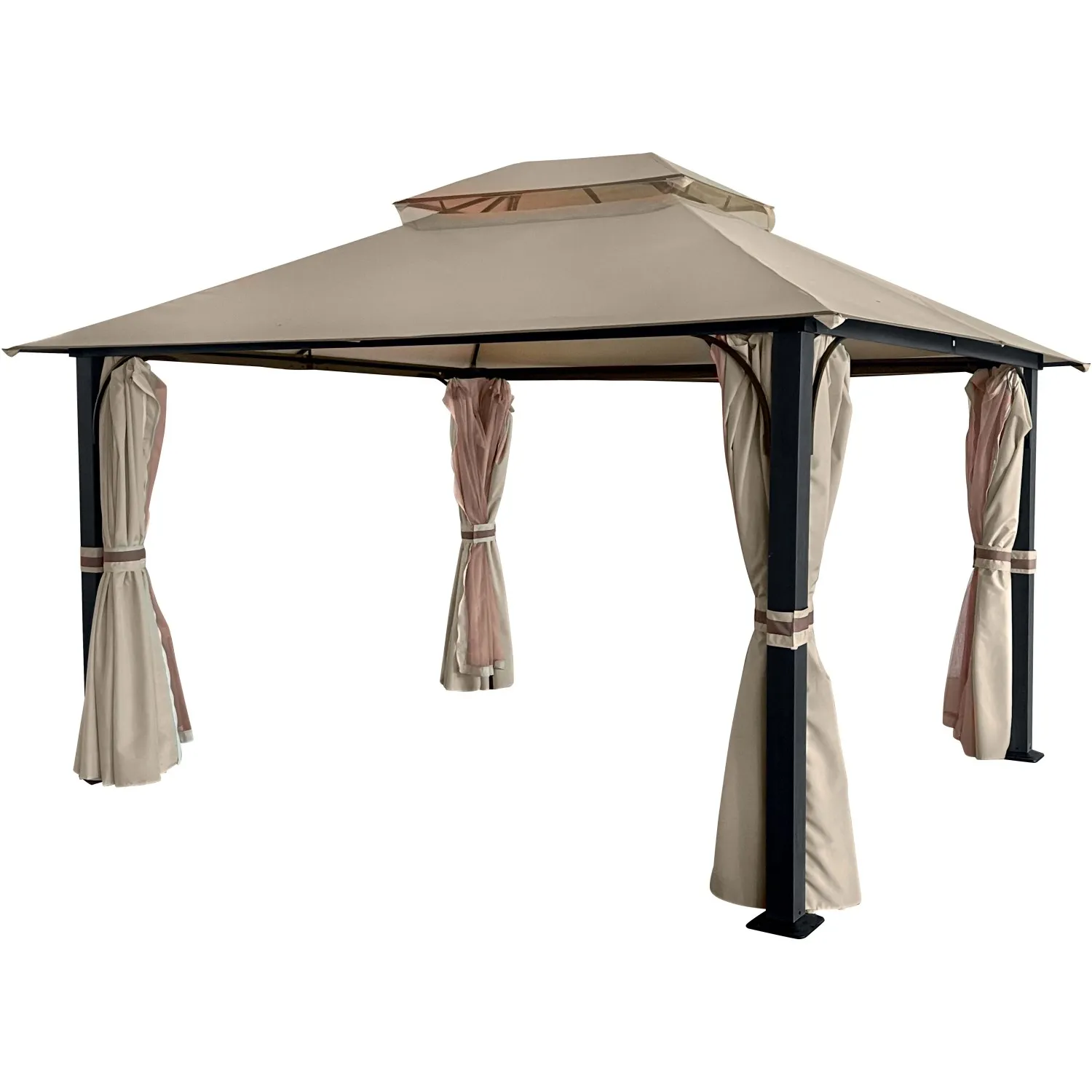 Gazebo in alluminio e poliestere Arcilla 330x400xH280 cm