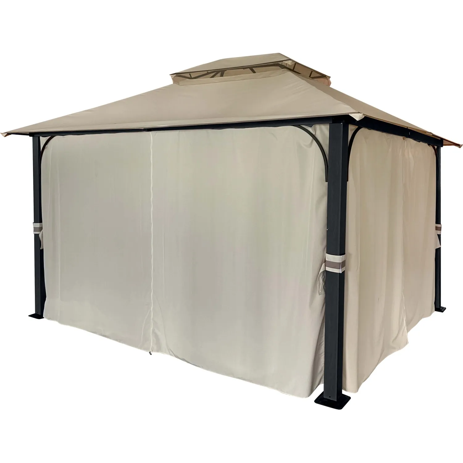 Gazebo in alluminio e poliestere Arcilla 330x400xH280 cm