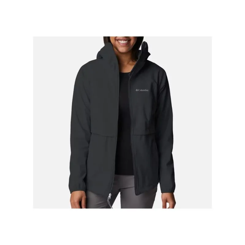 Giacca da trekking softshell da donna Columbia Canyon Meadows (nero)
