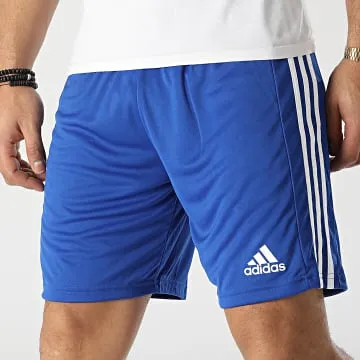 GK9153 Pantaloncini da jogging a righe blu reale