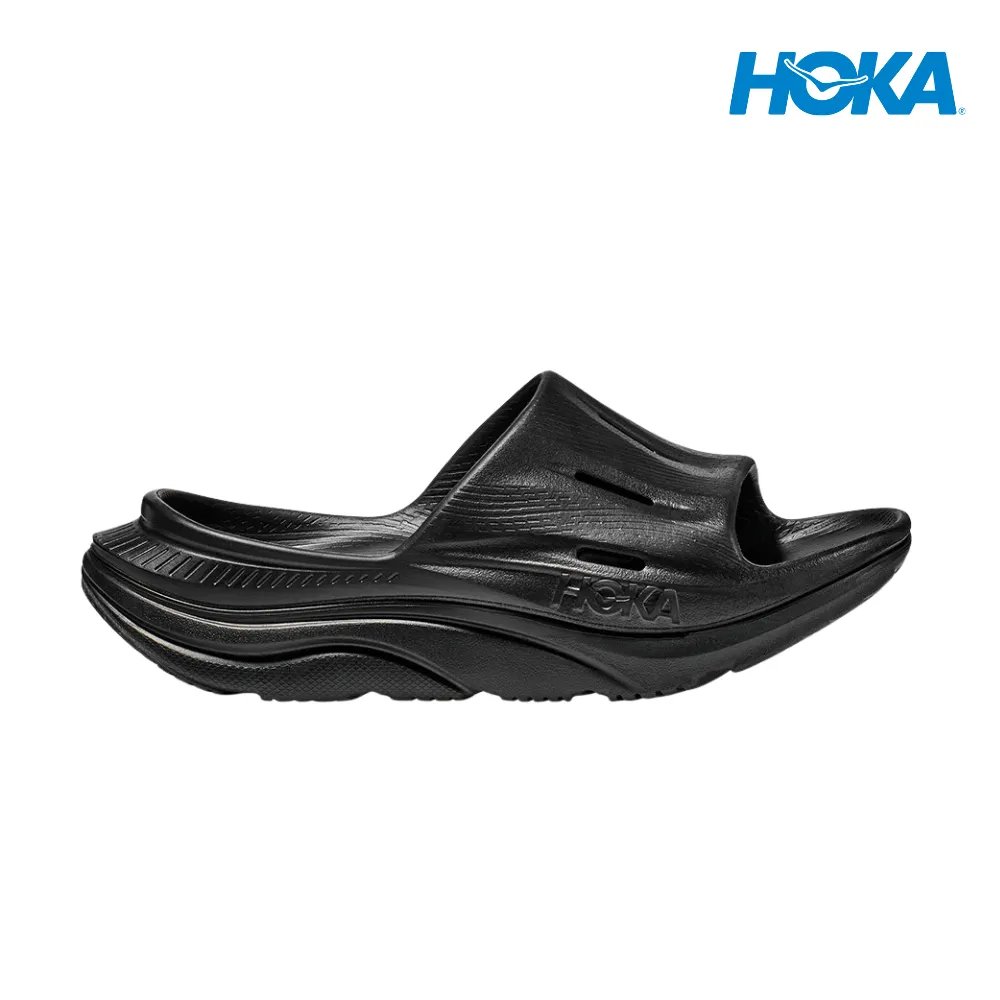 HOKA Unisex Ora Recovery Slide 3 - Black / Black