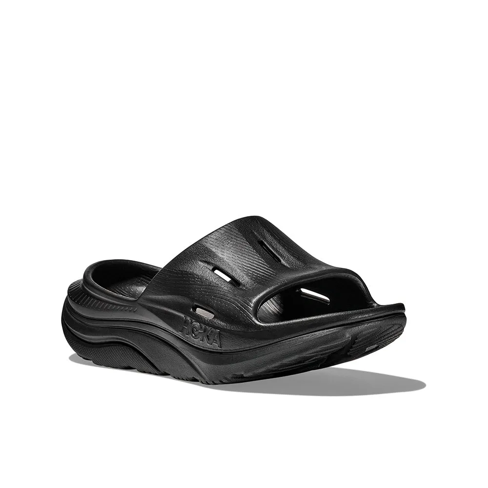HOKA Unisex Ora Recovery Slide 3 - Black / Black