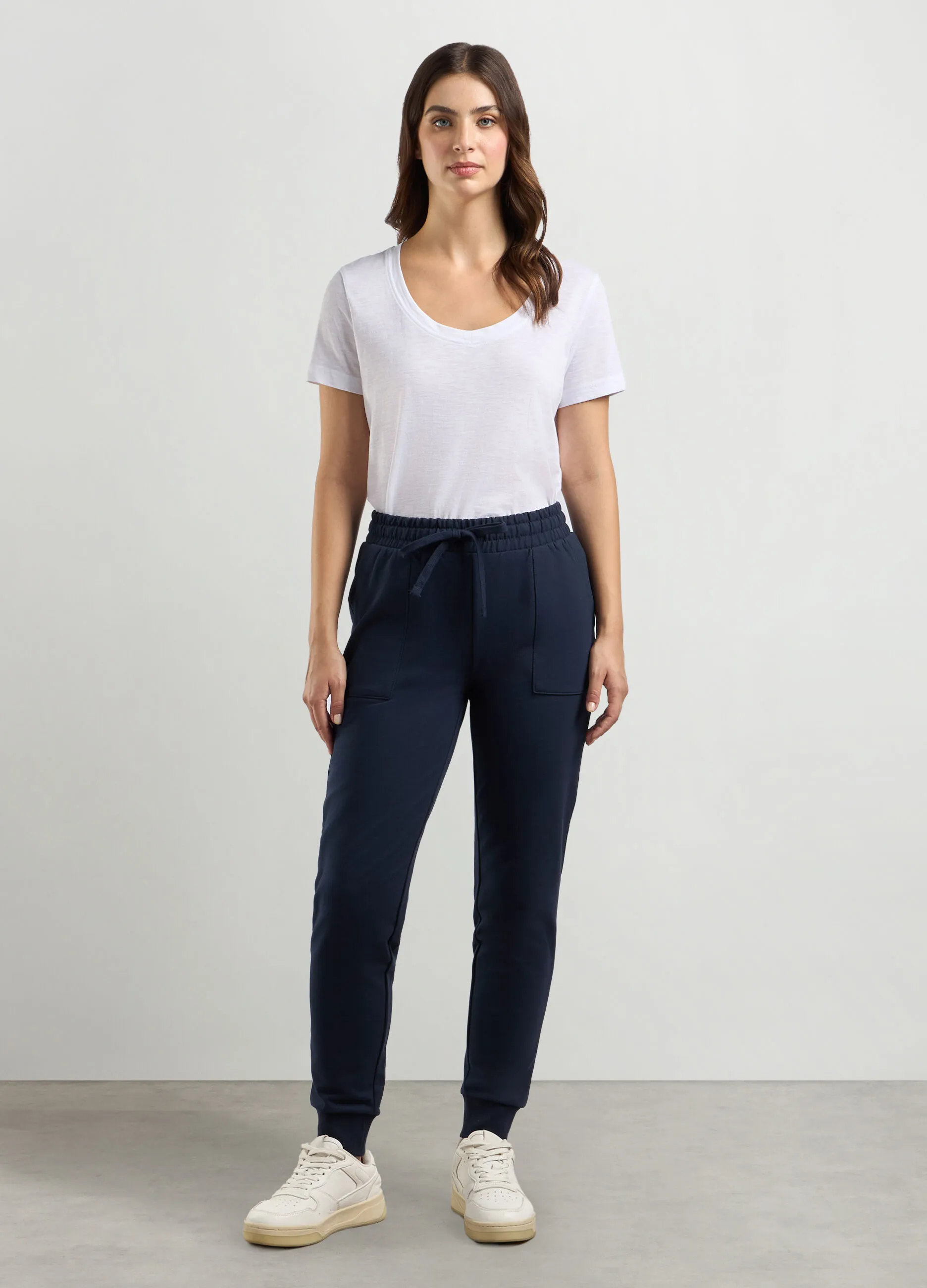 HOLISTIC  Joggers in misto cotone fleece donna