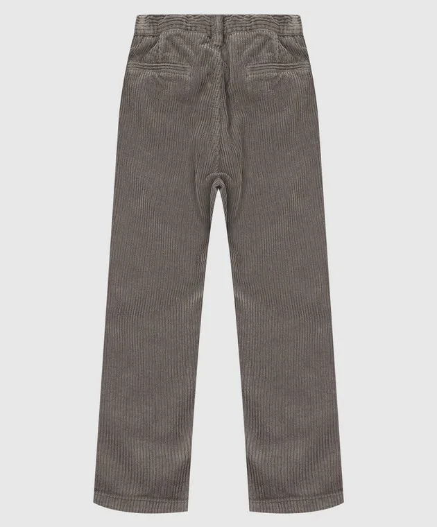 Il Gufo Pantaloni in velluto a coste grigi per bambini A21PL311V60121012