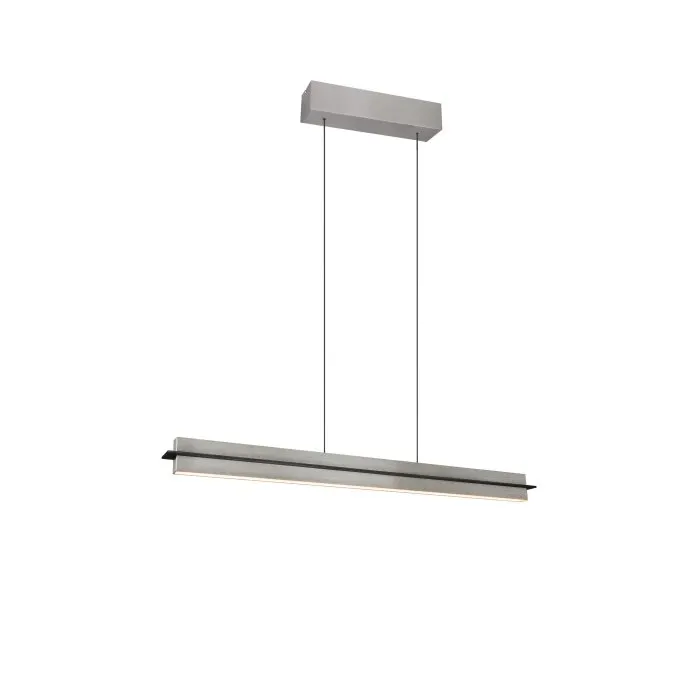 Illuminazione Trio Leuchten Emerson Lampada a sospensione LED Nichel opaco, 1-Luce