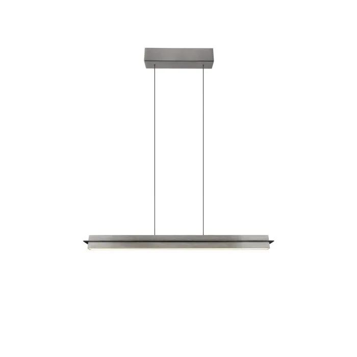 Illuminazione Trio Leuchten Emerson Lampada a sospensione LED Nichel opaco, 1-Luce