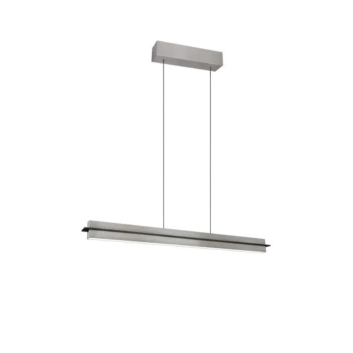 Illuminazione Trio Leuchten Emerson Lampada a sospensione LED Nichel opaco, 1-Luce