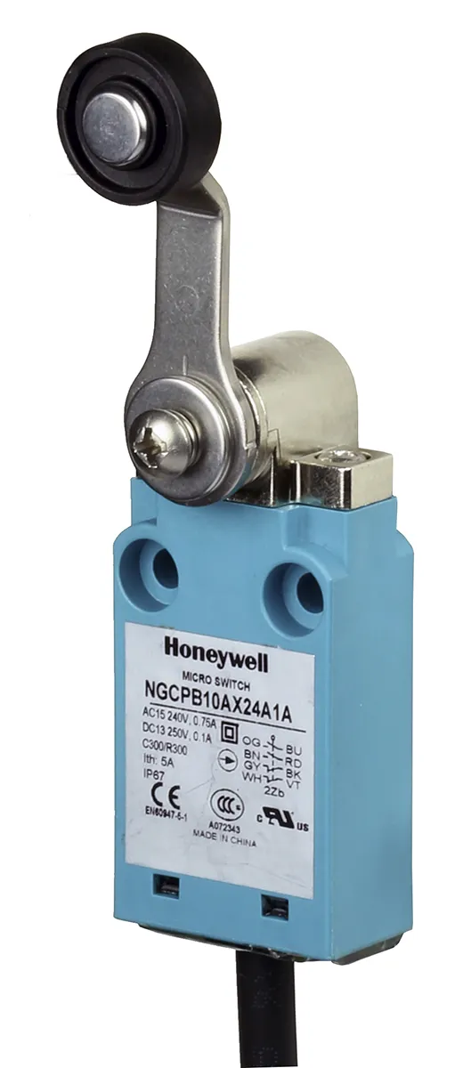 Interruttore di fine corsa Honeywell, Leva a rullo, 2NA, 2NC, 10mA, IP67