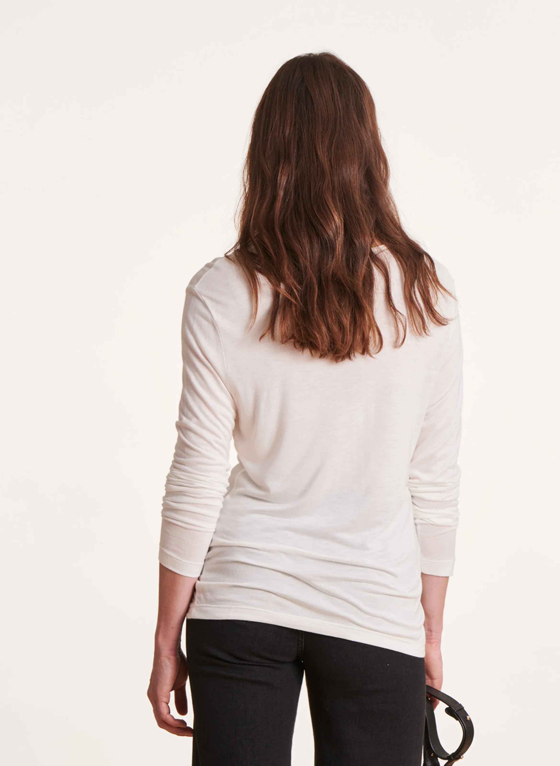  LA FEE MARABOUTEE   T-shirt con scollo a V | Bianco