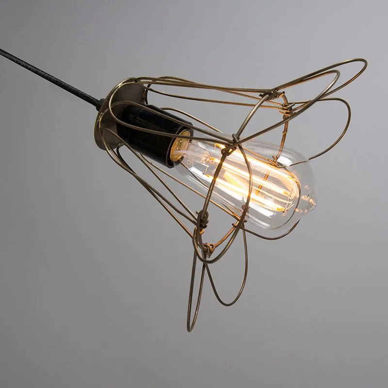 Lampada a sospensione PACIFIC oro antico
