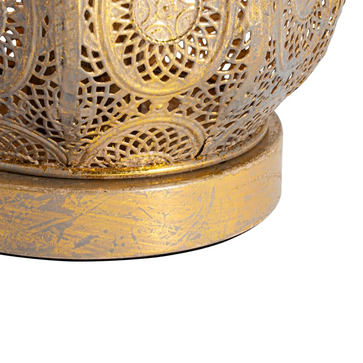 Lampada da tavolo orientale dorata 19 cm - Mowgli