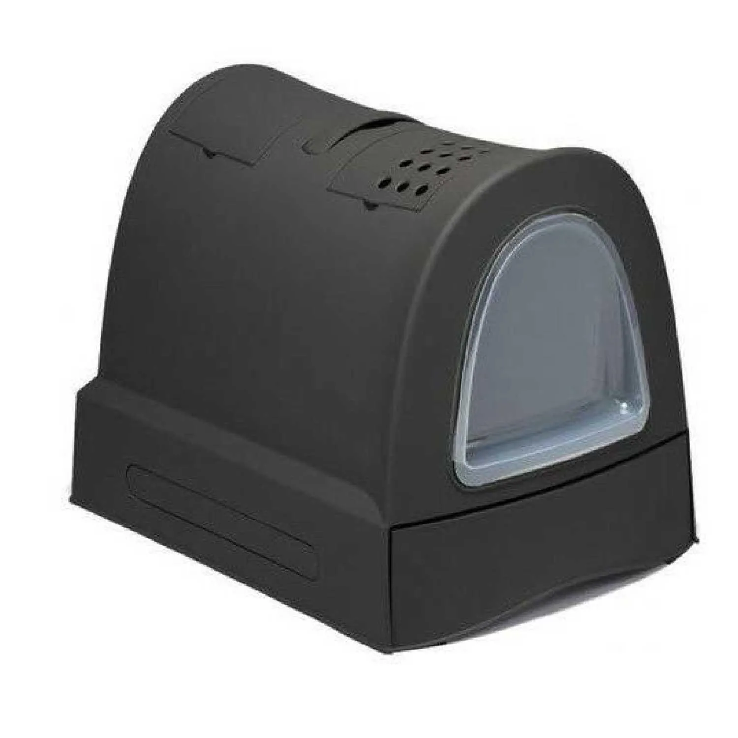 Lettiera coperta con vassoio Zuma Antracite 