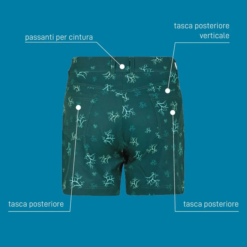 Liberty Pantaloncini Cargo Donna Verde / Muschio