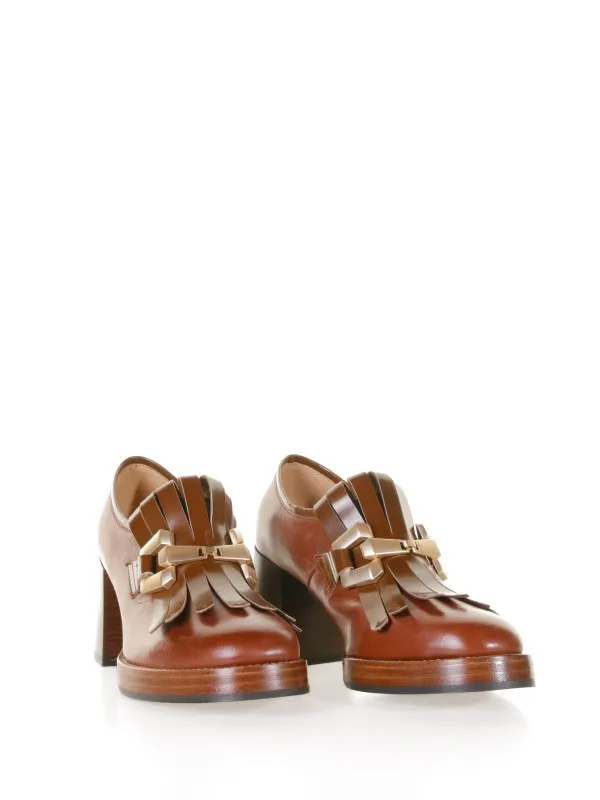 Lya moccasin in brown leather