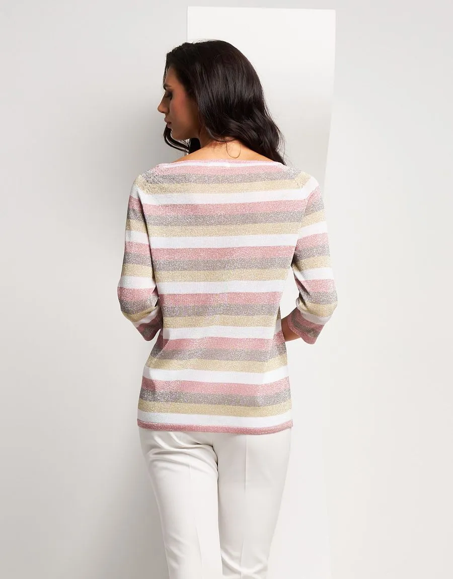 Maglia jacquard riga