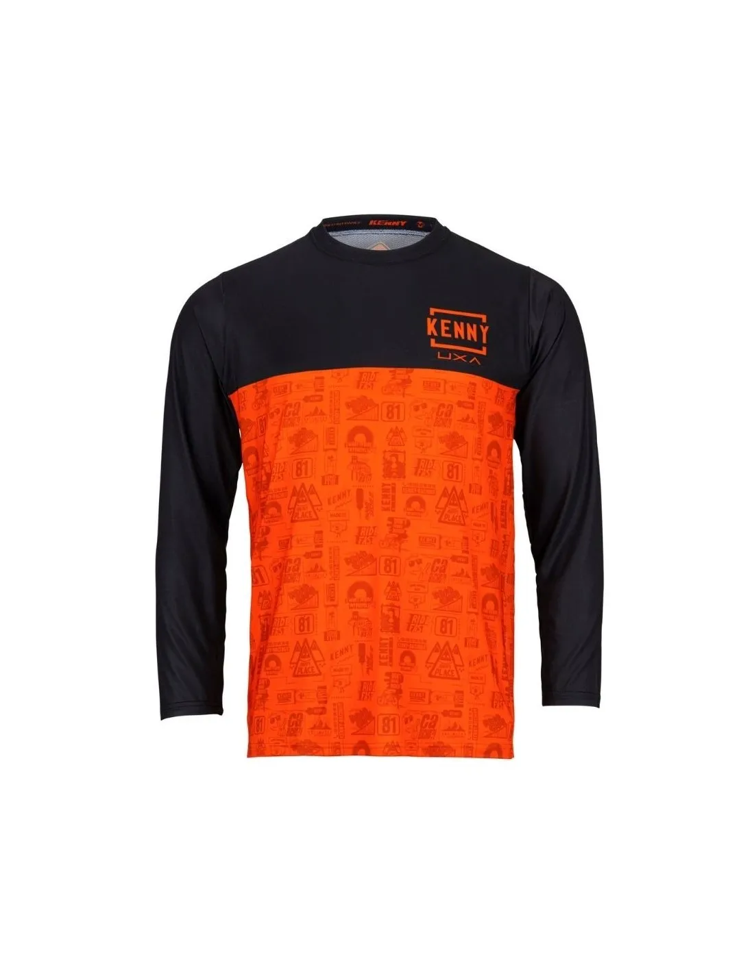 Maglia manica lunga MTB Kenny Racing Charger ML Arancione