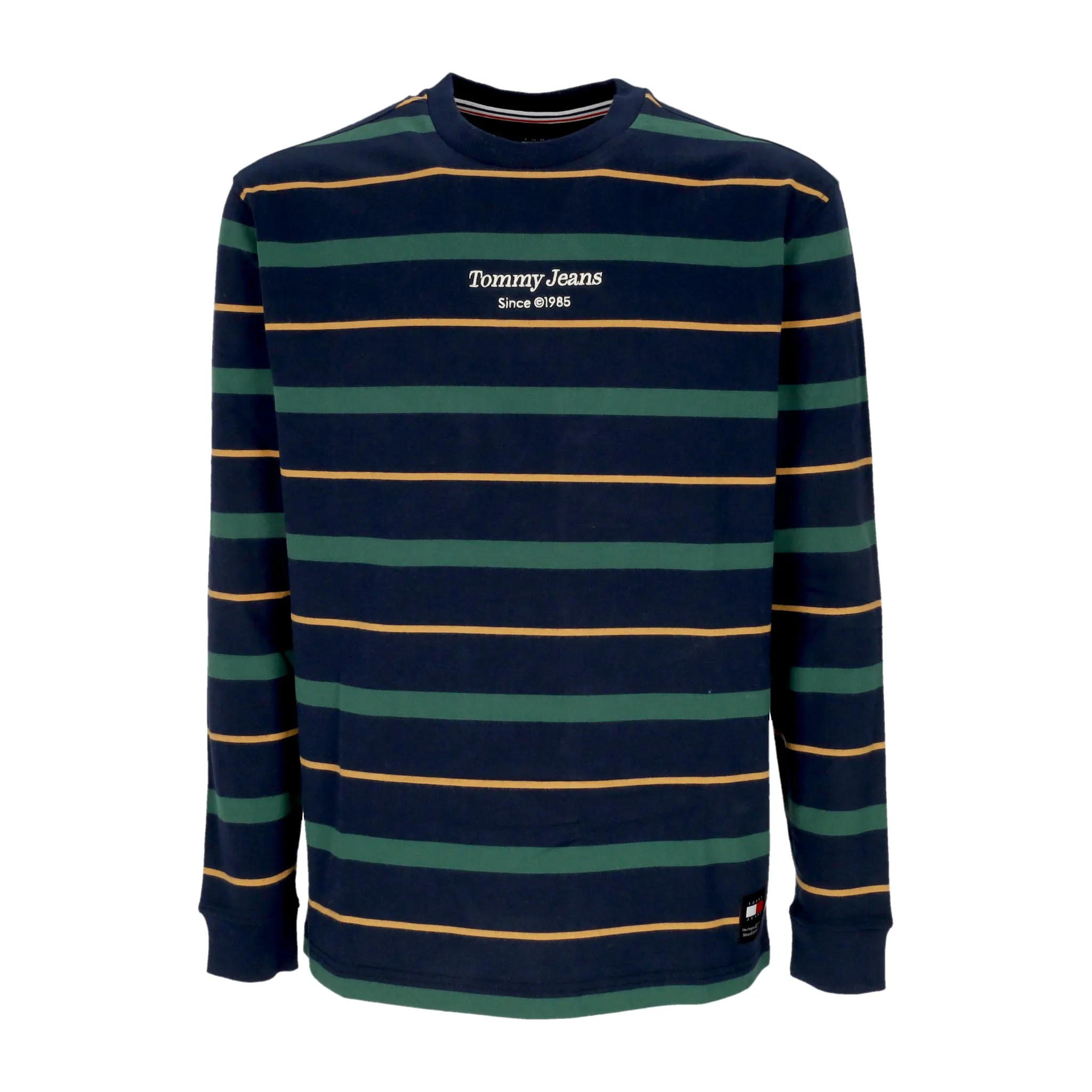 Maglietta Manica Lunga Uomo Regular Stripe L/s Tee Dark Night Navy