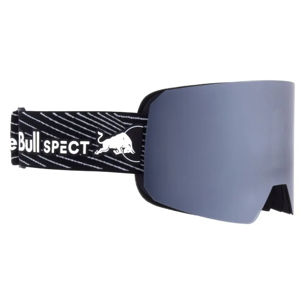 Maschera da sci con fascia Red Bull Line Matt Black Nero/Bianco